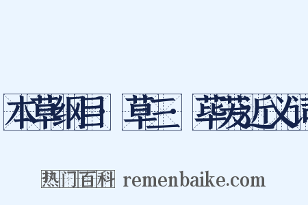 本草纲目·草三·荜茇近义词是什么意思的图片